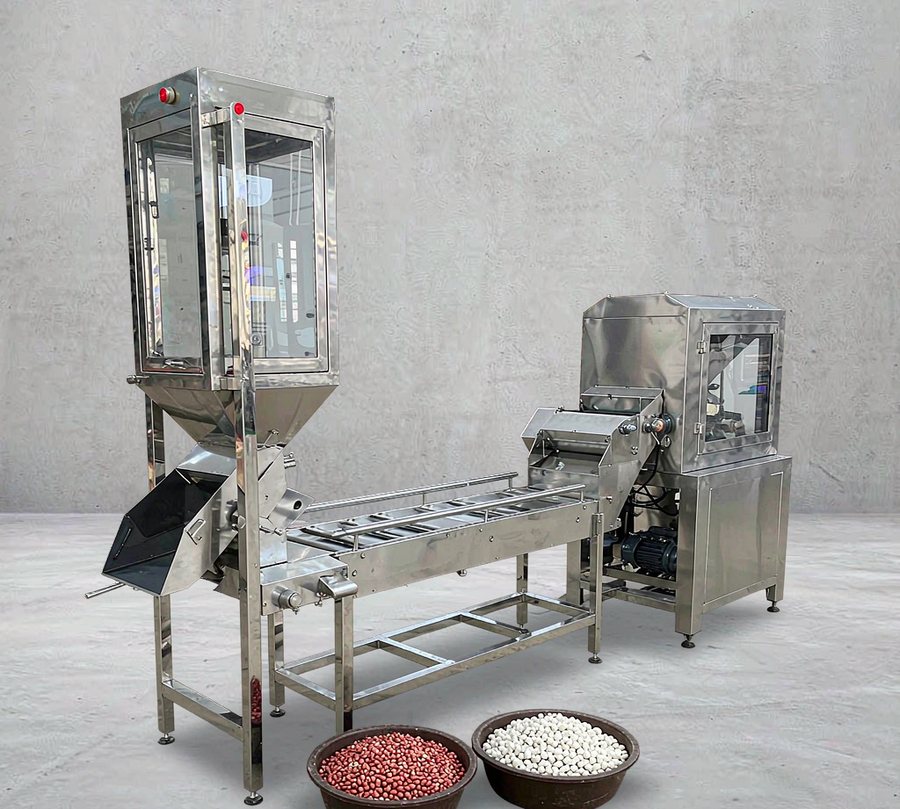 Peanut blanching and peeling machine in GOHOMIN factory