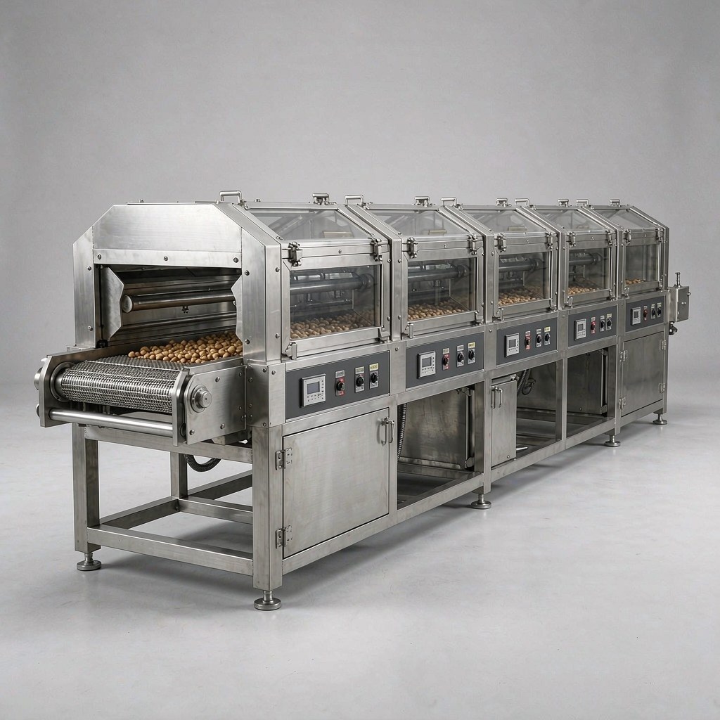 Continuous Nuts Roaster XT-DGKX-1000R - GOHOMIN FOODMACH