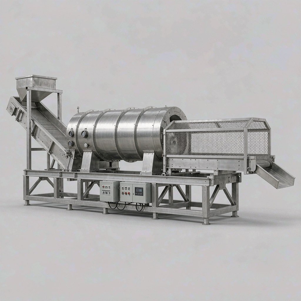 Continuous Nuts Roaster XT-DGKX-3000R - GOHOMIN FOODMACH
