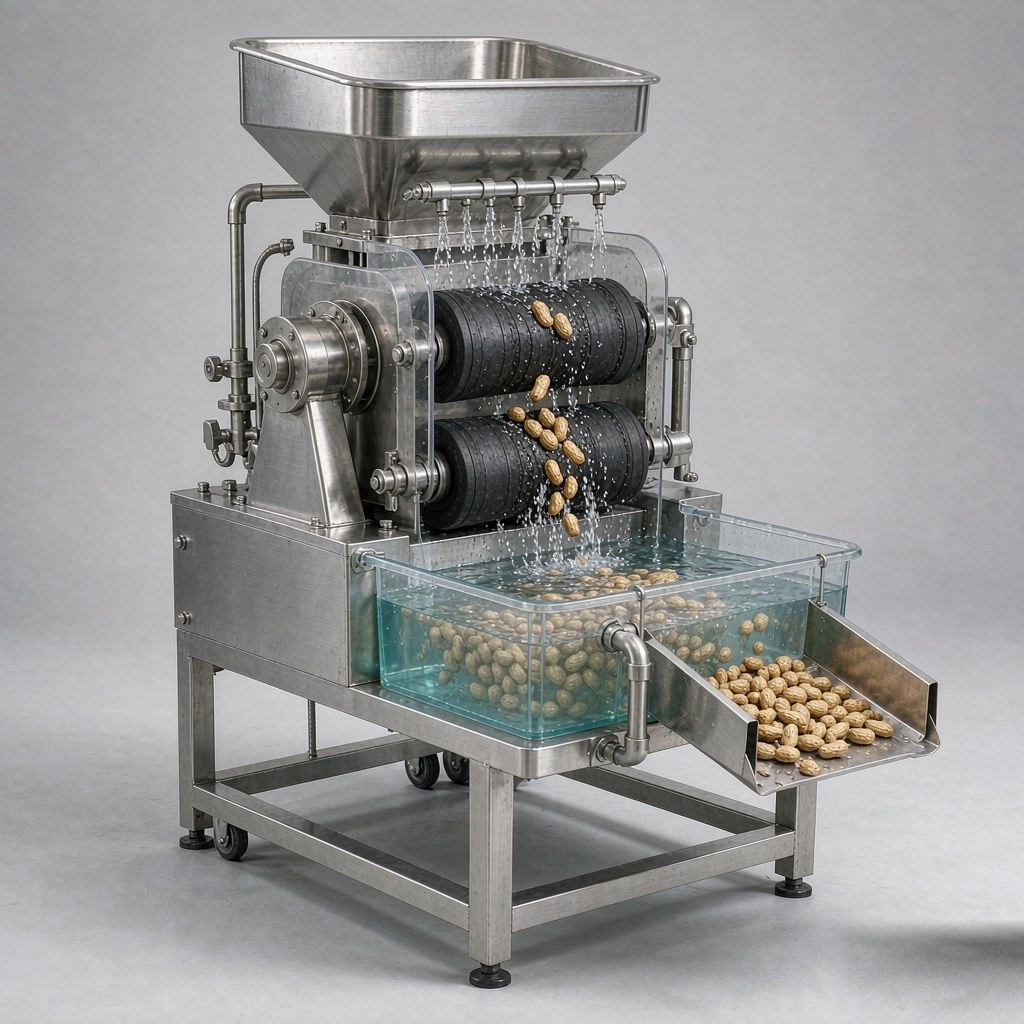 Wet Peanut Peeling Machine XT-WBM-180 - GOHOMIN FOODMACH
